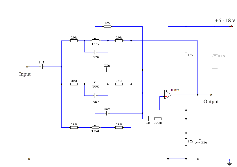 3-bands equalizer schema